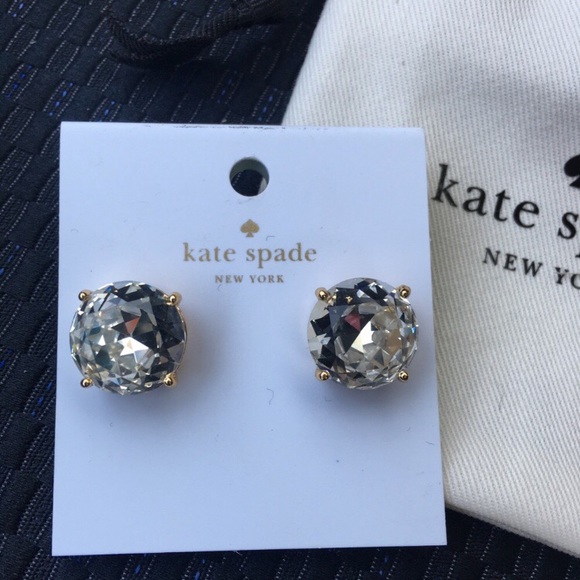 HP 8/1💟 Kate Spade Large Crystal Stud Earrings - Picture 7 of 8